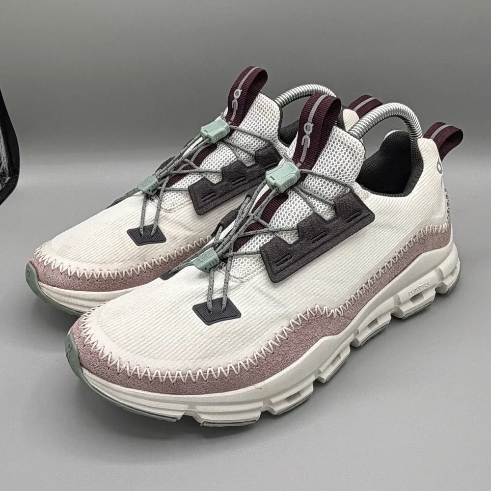On Cloudaway Ice Moss Women‎ Running Comfort Shoes White Burgundy Green Size 9